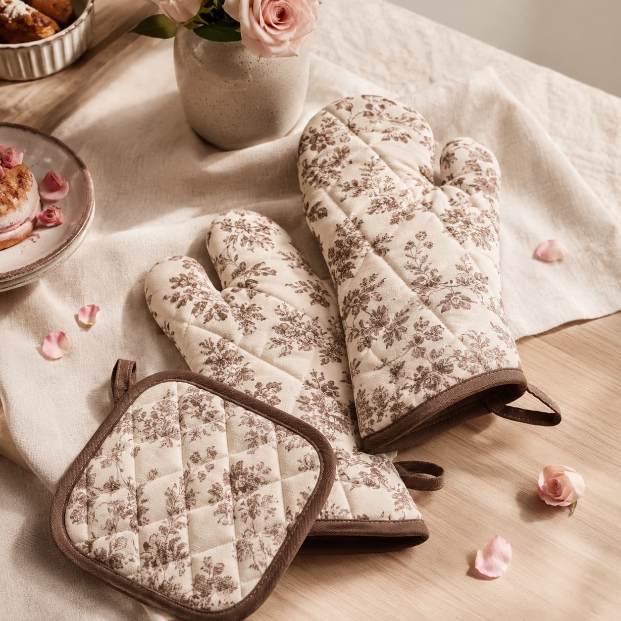Oven Gloves & Trivet Set